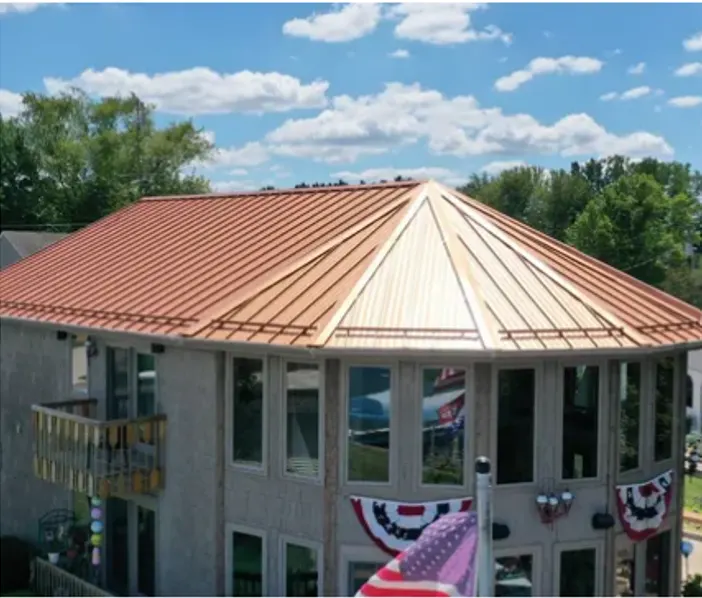 Commercial roof inspection documented in Russiaville